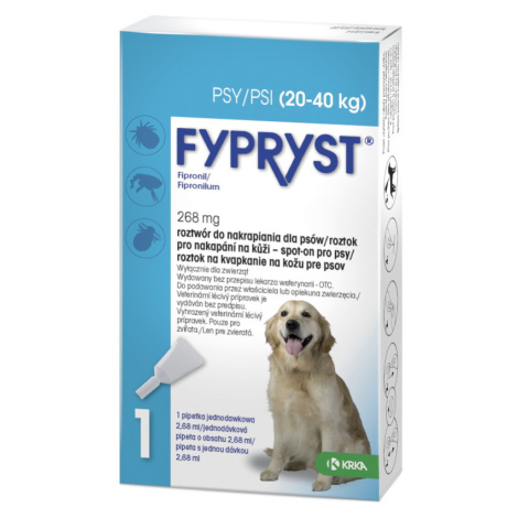 Antiparazitní spot-on FYPRYST pro psy - M (10-20kg)