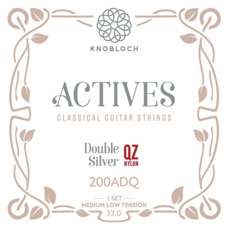 Knobloch ACTIVES Double Silver QZ Nylon Medium-Low Tension 33.0
