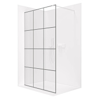 CERANO Sprchová zástěna Walk-in Onyx Cube L/P 8 mm hranatá vzpěra bílá matná, industriální sklo 