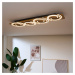 Eco-Light Stropní svítidlo LED Rifia, hnědé, délka 115 cm, 4 světla, dřevo