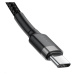 Baseus Cafule Series nabíjecí / datový kabel USB-C na USB-C PD2.0 60W Flash 2m, šedá-černá