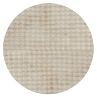 Béžový pratelný kulatý koberec ø 80 cm Bubble Cream – Mila Home