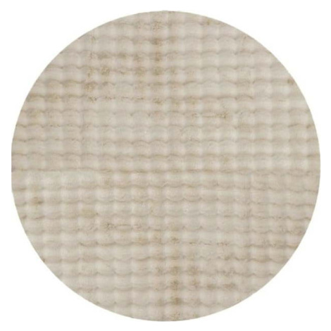Béžový pratelný kulatý koberec ø 80 cm Bubble Cream – Mila Home