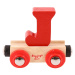 Bigjigs Rail vagónek dřevěné vláčkodráhy - Písmeno J