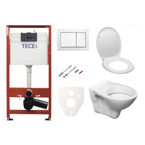 Cenově zvýhodněný závěsný WC set TECE do lehkých stěn / předstěnová montáž+ WC S-Line S-line Pro