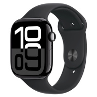 Apple Watch Series 10 Cellular 46mm Klavírně černý hliník s černým sportovním řemínkem M/L