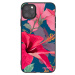 Silikonový černý obal pro Apple iPhone 11 Pro Max - Hibiscus