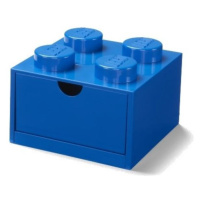 LEGO® stolní box 4 se zásuvkou - modrá