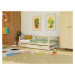 Benlemi Jednolůžková postel ze dřeva SAFE 5v1 se zábranou a úložným šuplíkem Zvolte barvu: Tmavě