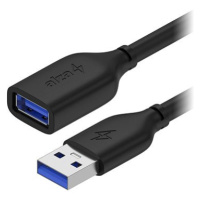 AlzaPower Core USB-A (M) to USB-A (F) 3.0 3m černý