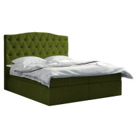 Eka Kontinentální čalouněná postel Exclusive - Fresh (180x200 cm) Barva látky - Fresh: Olivová (