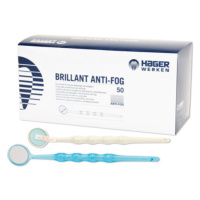 Miradent Brillant Anti-fog plastové zrcátko bílé, 50ks