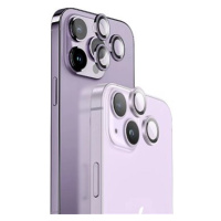 Blueo Sapphire Crystal Stainless Steel Camera Lens Protector Silver iPhone 15 Pro Max