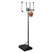 vidaXL Basketbalový koš s průhlednou deskou 235–301 cm polykarbonát