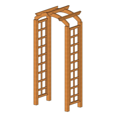 Pergola s obloukem 90 cm Tuindeco