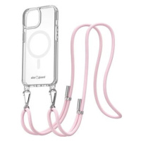 AlzaGuard Luxe Detach Lanyard Case Compatible with MagSafe for iPhone 15 růžový