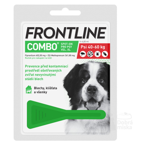 FRONTLINE COMBO spot-on pro psy XL (40-60kg)-1x4,02ml