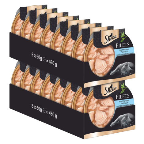 Filety Sheba Feine Filets 16 ks (16 × 60 g) - bílé ryby