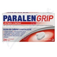 Paralen Grip chřipka+bolest 500/25/5mg tbl.flm24 I