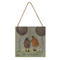 Dřevěný obraz Sam Toft - With You By My Side, 20 × 20 cm