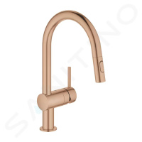 Grohe 32321DL2 - Dřezová baterie s výsuvnou sprškou, kartáčovaný Warm Sunset