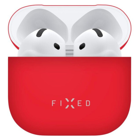 FIXED Silky silikonové pouzdro pro Apple AirPods 4 červené