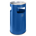 VAR Kombinovaný popelník, objem 69 l, v x Ø 760 x 420 mm, ocel, hořcově modrá