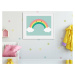 Pastelowe Love Obraz na stěnu DUHA do dětského pokoje Zvolte rozměr: 30 x 40 cm