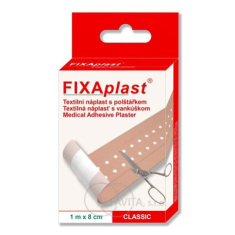 FIXAplast CLASSIC textilní náplast s polštářkem 1mx8cm ALFA VITA