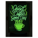 Svítící obraz - Retro Good Coffee formát A2 - Kód: 14509