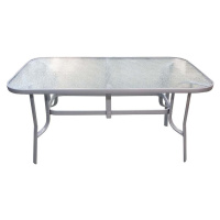 Skleněný stůl TRONDHEIM šedý, MT6008