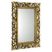 Sapho SCULE zrcadlo ve vyřezávaném rámu 80x120cm, zlatá
