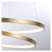 Designová závěsná lampa zlatá 55 cm včetně LED stmívatelné - Rowan