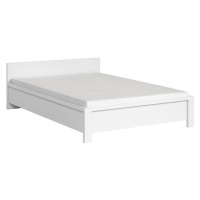 LOBATES postel 140x200 cm, bílá/bílý mat, 5 let záruka