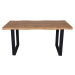 Jídelní stůl ADDY dub divoký/černá, šířka 160 cm