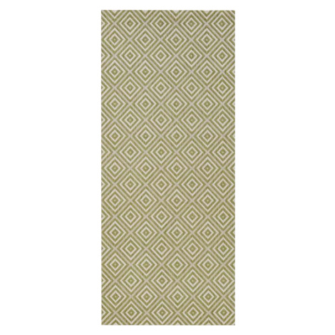 Zelený venkovní koberec NORTHRUGS Karo, 80 x 150 cm
