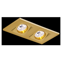 BPM Vestavné svítidlo Aluminio Oro, zlatá, 2x50W, 230V 2001GU