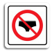Accept Piktogram "zákaz vstupu v plavkách" (80 × 80 mm) (bílá tabulka - barevný tisk)