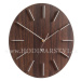 Designové nástěnné hodiny Future Time FT2010WE Round dark natural brown 40cm