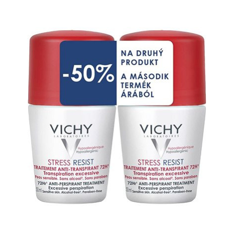 Sada kuličkových antiperspirantů proti nadměrnému pocení (Détranspirant Intensif 72h) 2 x 50 ml VICHY