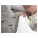 Baby Nellys Dekorační polštářek s chrastítkem Hvězdička, 40x40cm - šedá