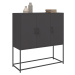 vidaXL Skříň highboard černá 100,5 x 39 x 107 cm ocel