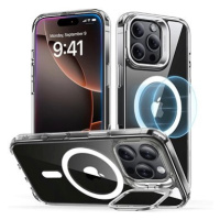 ESR Classic Hybrid Case with Stash Stand (HaloLock), Compatible with iPhone 16 Pro Max, Clear