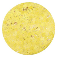 Kožený koberec žlutý ? 140 cm ZEYTIN, 159165