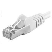 PREMIUMCORD Patch kabel CAT6a S-FTP, RJ45-RJ45, AWG 26/7 0, 25m bílá