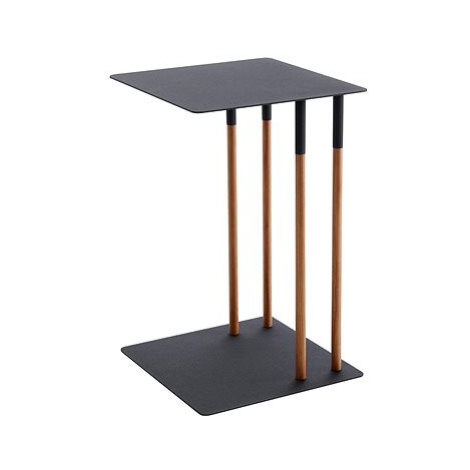 Yamazaki Odkládací stolek Plain 4804, kov/dřevo, černý