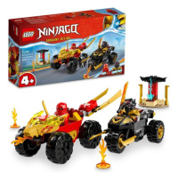 Stavebnice Lego Ninjago - Kai a Ras v duelu auta s motorkou