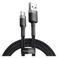 Kabel Baseus Cafule cable USB-C 3A 1m (Gray+Black) (6953156278202)