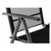 Garthen 40770 Sada čtyř zahradních polohovatelných židlí - černá
