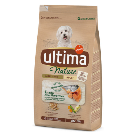 Ultima Dog Nature Mini Adult s lososem - výhodné balení: 3 x 1,25 kg Affinity Ultima